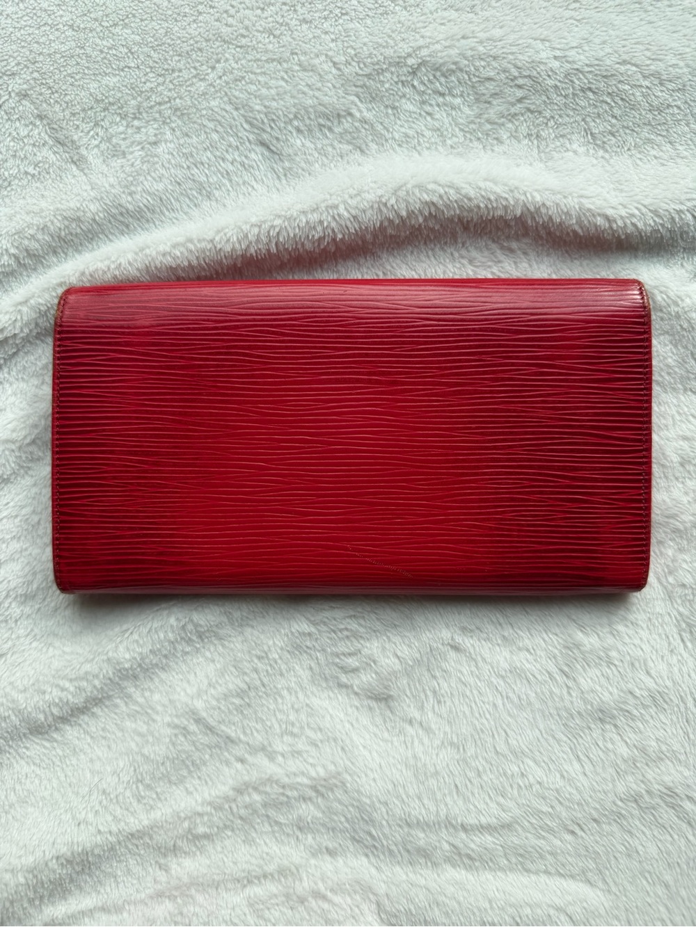 Louis Vuitton Red Epi Leather Sarah Wallet - Picture 2 of 8